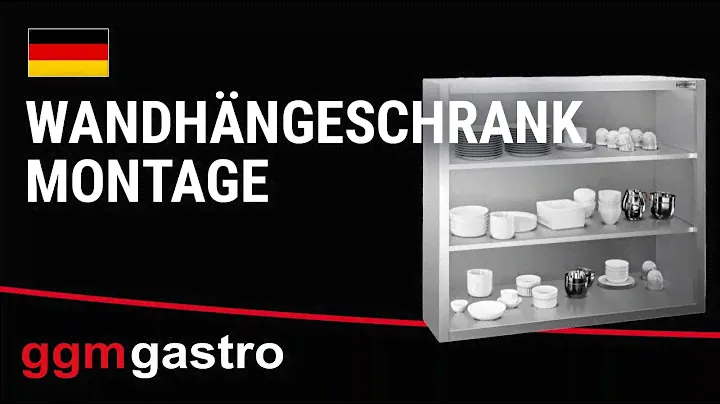 Edelstahl Wandhängeschrank PREMIUM 0,8 m - ohne Flügeltür - 1,0 m hoch -WOB810 - GGM Gastro