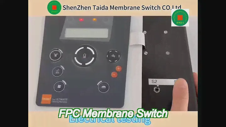thermallyformed polyester fpc membrane switch keypad for test device