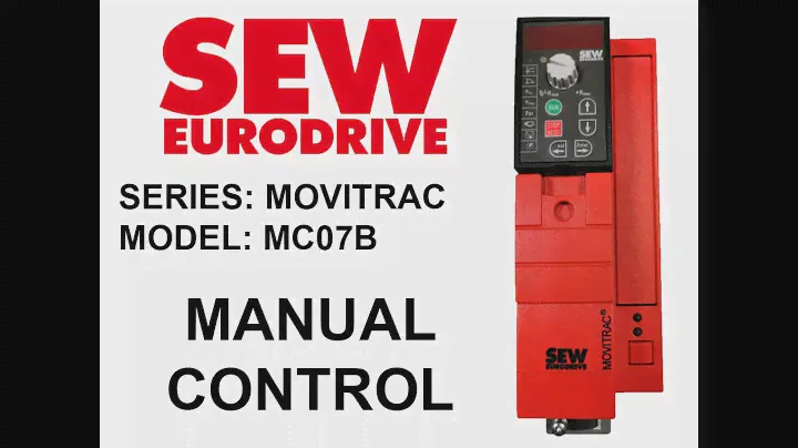 SEW Eurodrive MC07b Movitrac - Manual control from Operator panel FBG11B (MC 07 B / OP Control )