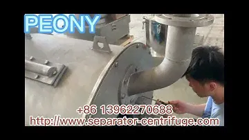 SS316L Salt Centrifuge Dewatering Machine Automatic Continuous 2 Stage