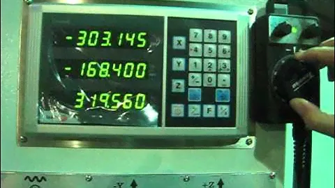U-1600 with 3-axes servo motors + MPG control DRO display 0.005mm