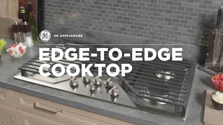 Gas Cooktop - Heavy-cast, edge-to-edge grates