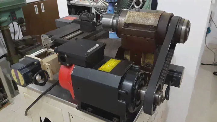 Cnc lathe _ Fanuc AC spindle 2.2kw_test