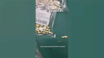 Coaxial connector pure copper gold plated connector # antenna connector